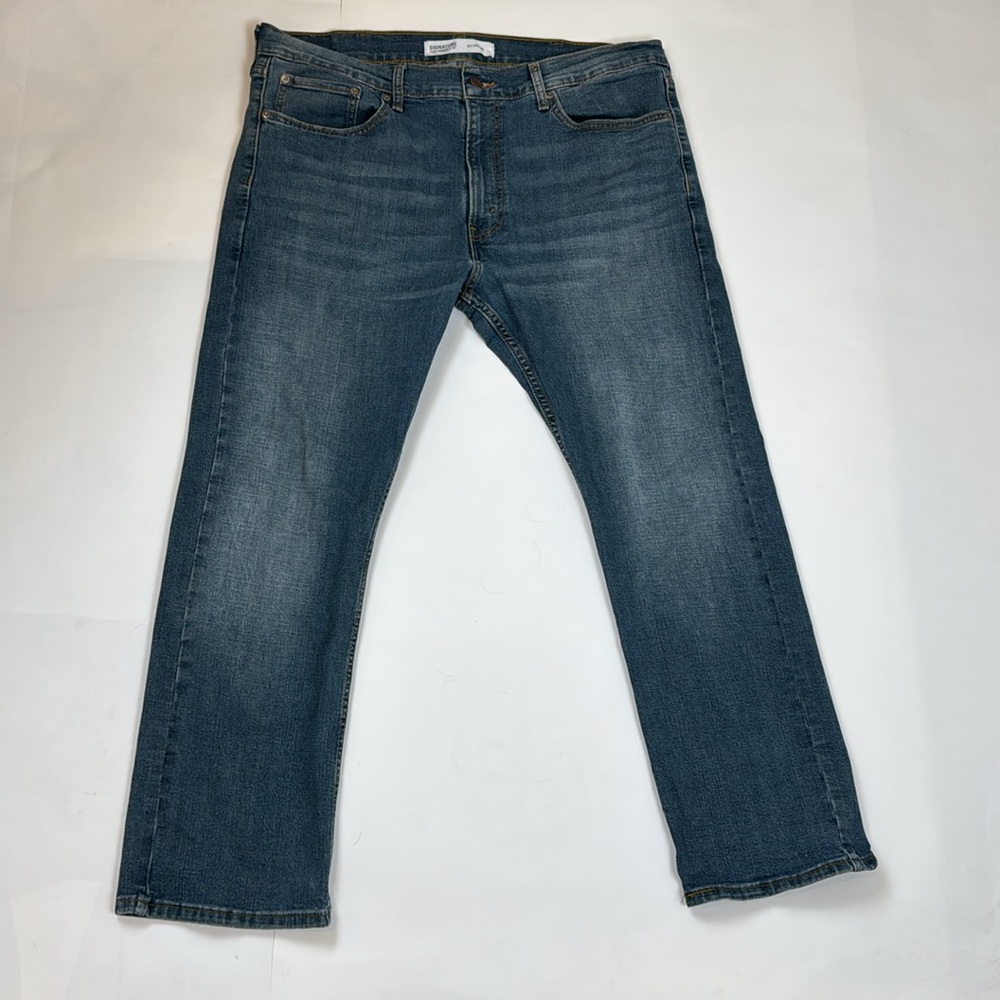 Levi’s Signature Men’s Jean 38/28 S51 Straight Blue Distressed